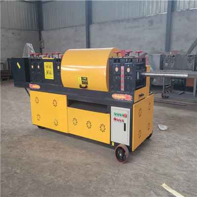 內(nèi)蒙包頭大棚鋼管調(diào)直機 建筑工程鋼管調(diào)直、除銹、刷漆一體機及平面拋光機應用解析